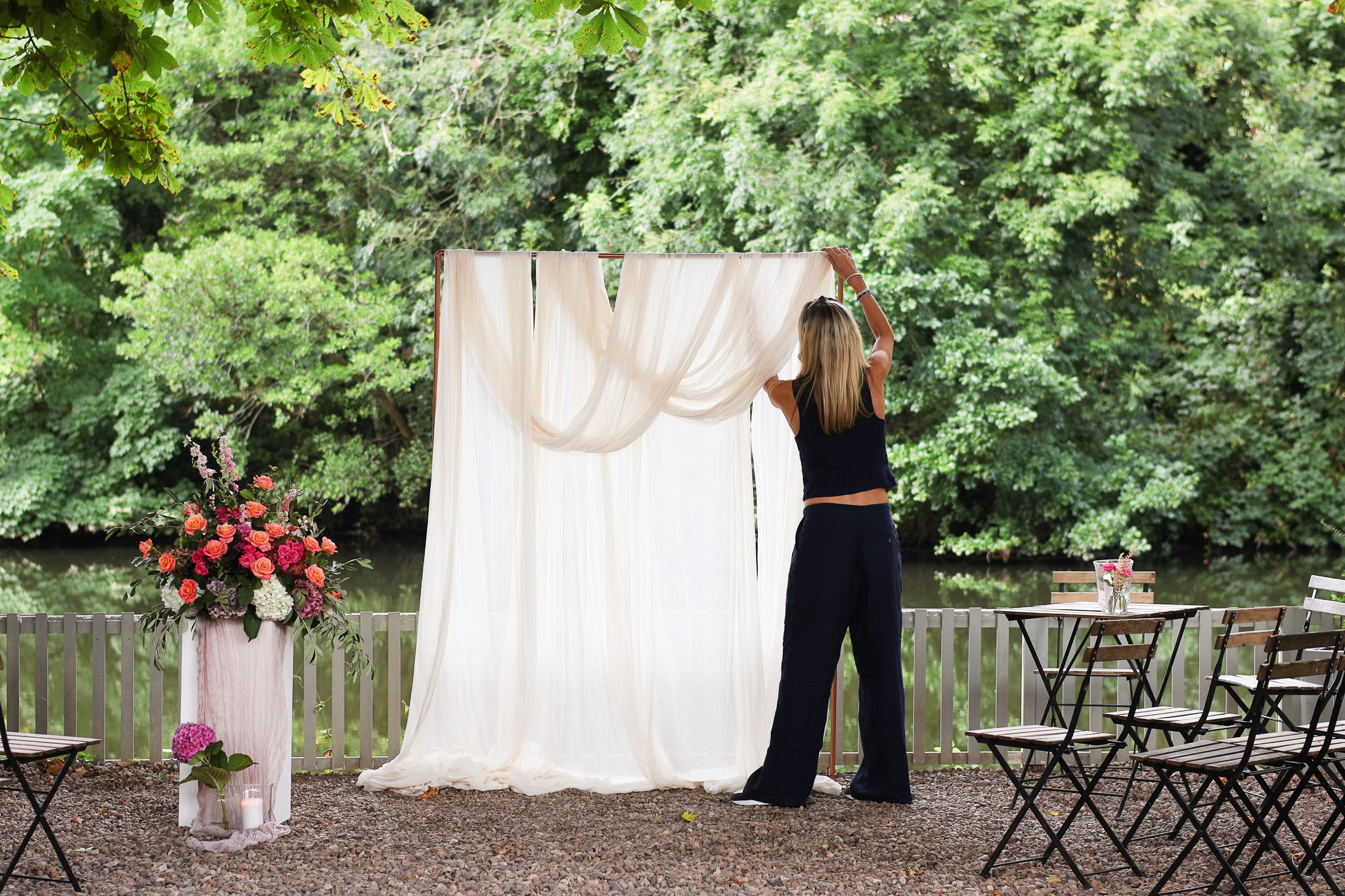 Outdoor Wedding Ceremony - The River Mill Wedding & Events Venue